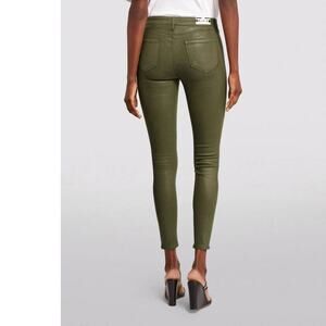 L’Agence Coated Marguerite Skinny Jeans in Banks Green Size 25 NWT